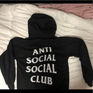 Anti social social club hoodie black size S